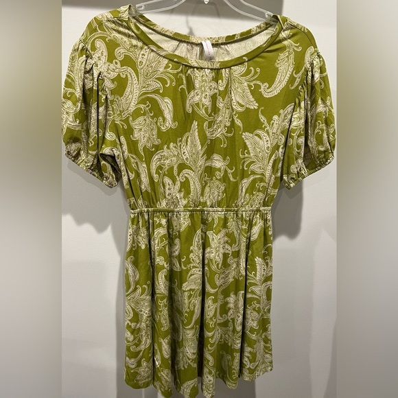 Daily Practice by Anthropologie Green Paisley Floral Cotton Blend Dress Size S - Picture 4 of 15